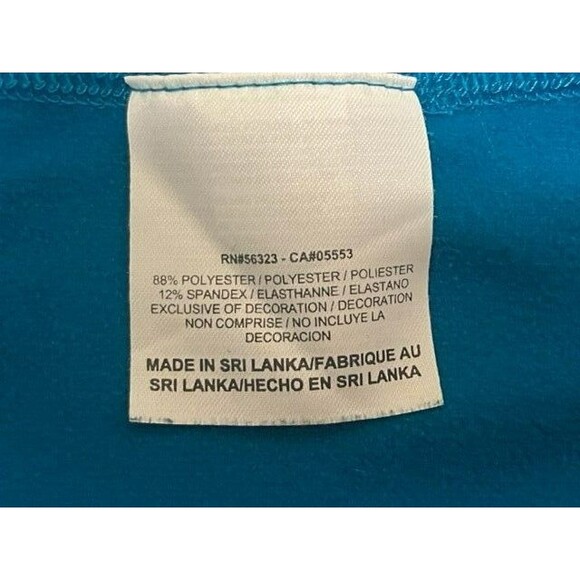 Nike Pro Combat Womens Top Size Large Blue Logo Compression Dri Fit Athletic - Picture 7 of 8